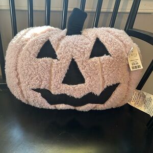 Cupcakes & Cashmere lavender Pumpkin Plush Pillow